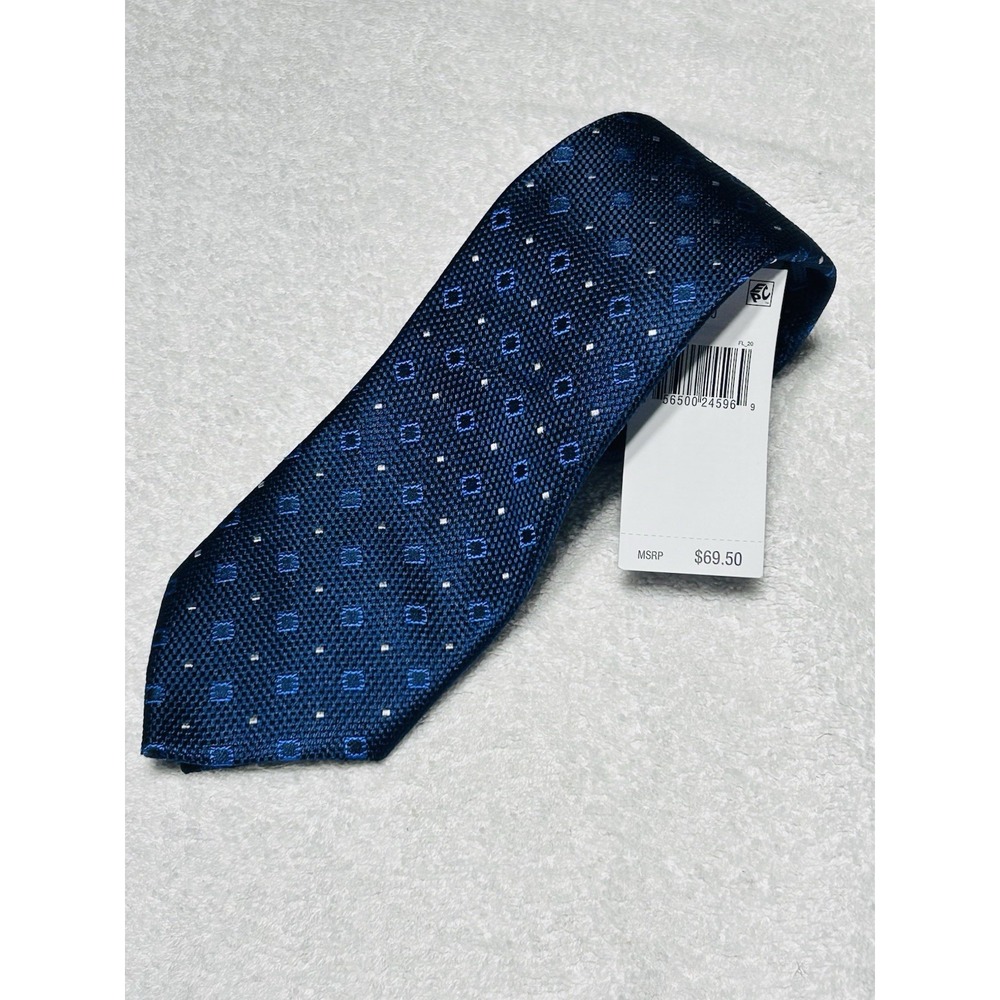 Tommy Hilfiger Blue And White Tie New With MSRP $69.50 Preppy